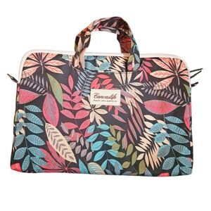 Canvaslife Laptop Bag Colorful Leaf‎ Print Padded Zippered Sleeve Case
